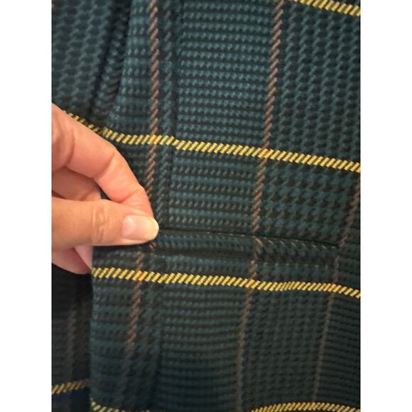 Anine Bing Madeleine Green Plaid Double Breasted Blazer Size Small - Picture 8 of 11